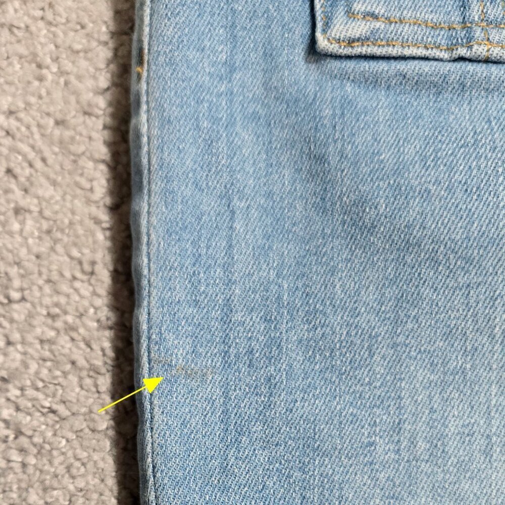 LOFT Patch Pocket Kick Crop Jeans in Bright Vintage Light Wash Retro Look 765053 - Picture 12 of 12